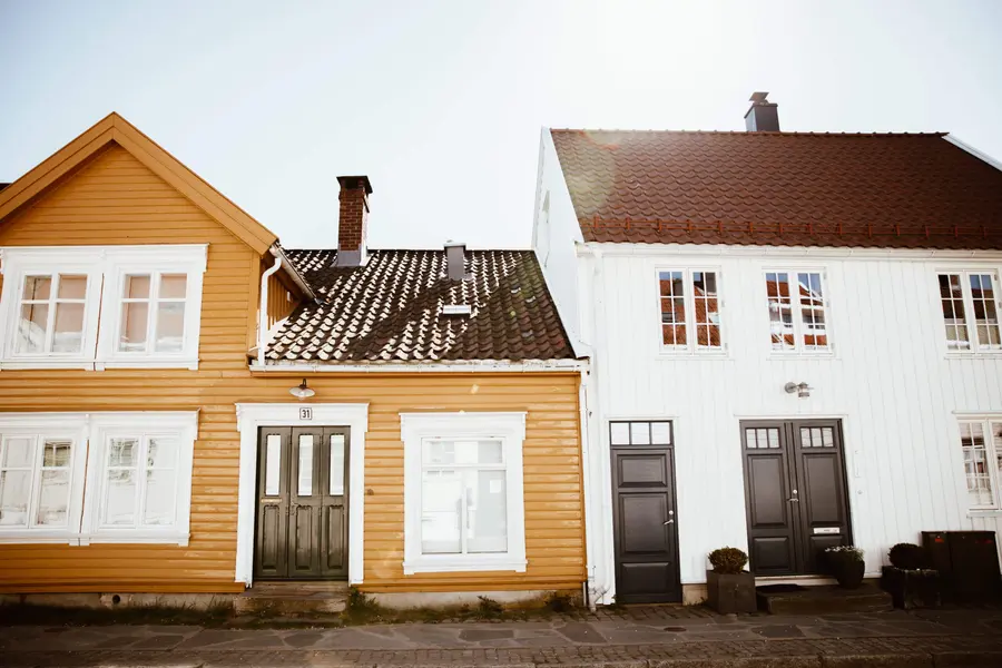 Wooden houses in Posebyen, Kristiansand